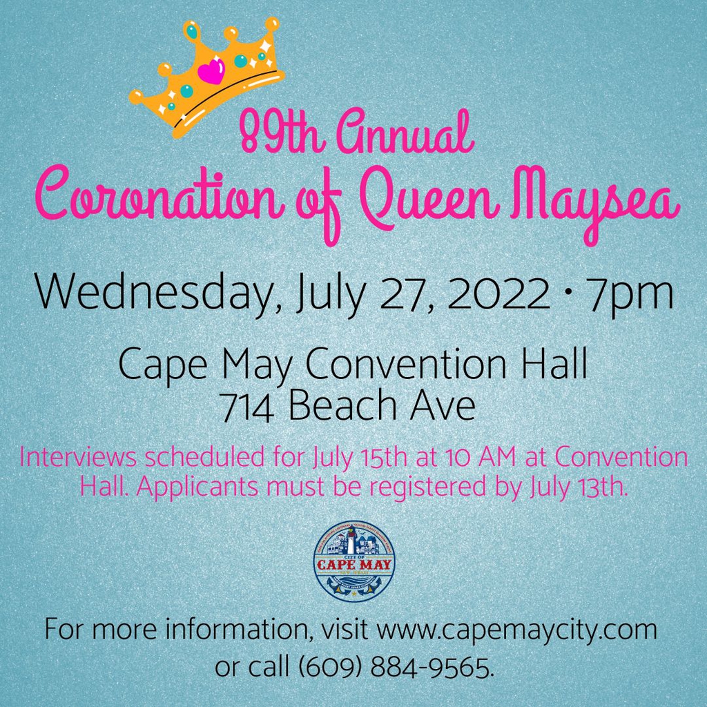 Official Website for the City of Cape May NJ 89th Annual Coronation